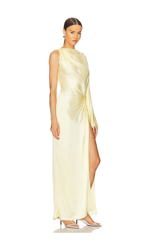 Shop L'academie By Marianna Cassia Gown In Lemon