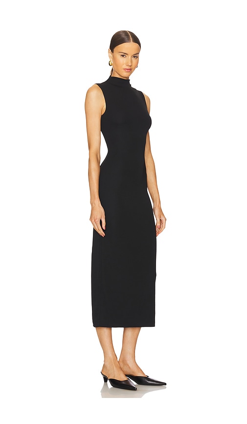 Shop L'academie By Marianna Belmore Midi Dress In 블랙