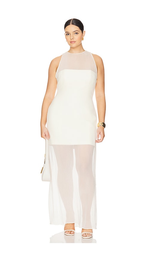 Shop L'academie By Marianna Amiens Maxi Dress In Ivory