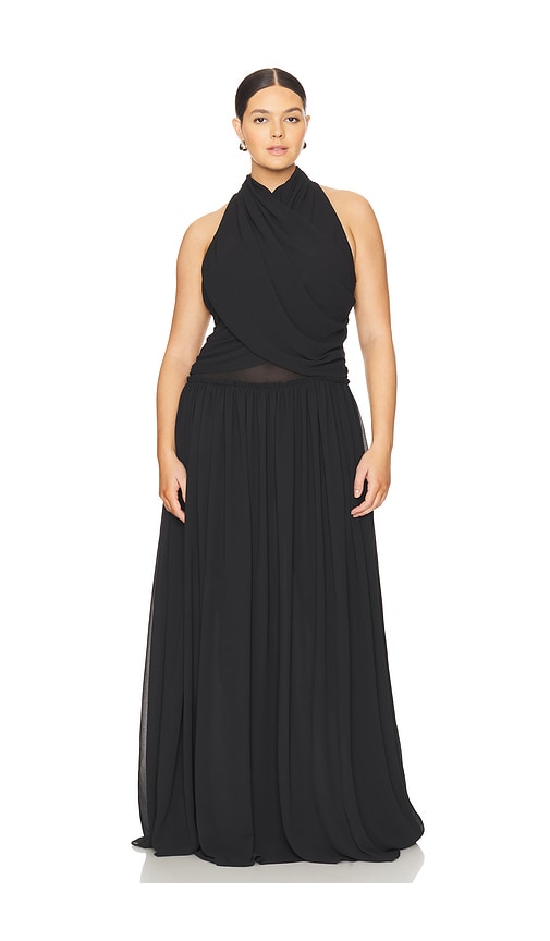 Shop L'academie By Marianna Amouage Maxi Dress In Black