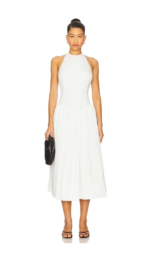 L'academie By Marianna Akiri Midi Dress In White