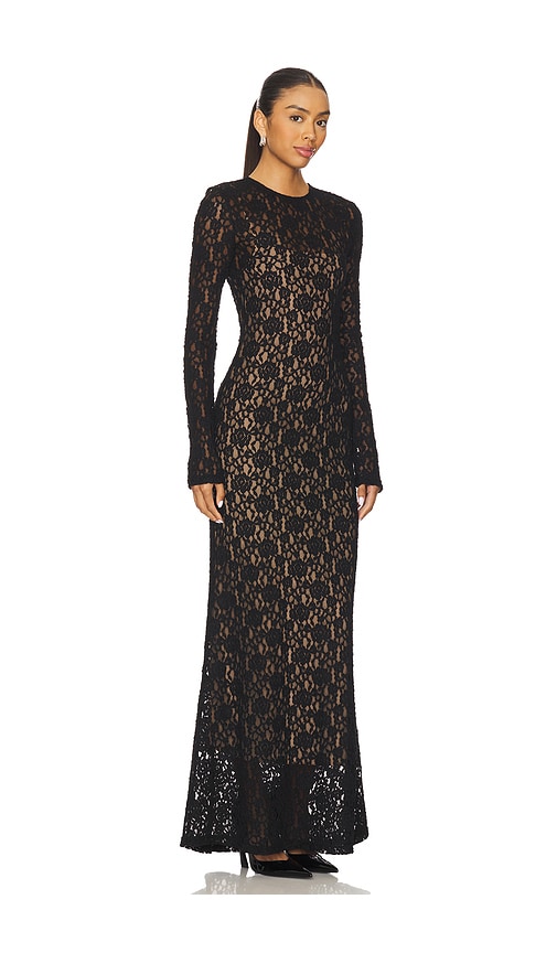 L'academie By Marianna Kayden Maxi Dress In Black