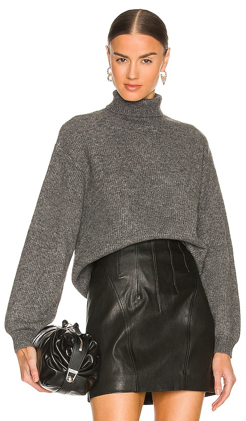 L'Academie Cashew Pullover in Heather Grey