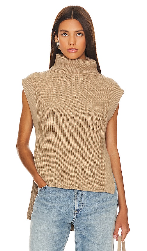 L'Academie x Marianna Collin Turtleneck Pullover in Beige