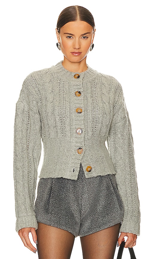 L'Academie Eleni Knit Sweater in Grey | REVOLVE