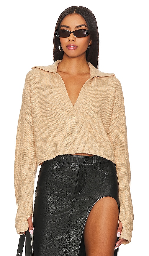 L'academie Harley Knit Pullover In Neutral