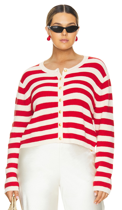 Shop L'academie By Marianna Valerie Cardigan In Red