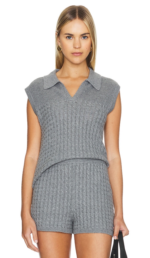 Shop L'academie By Marianna Eliana Vest In Grey