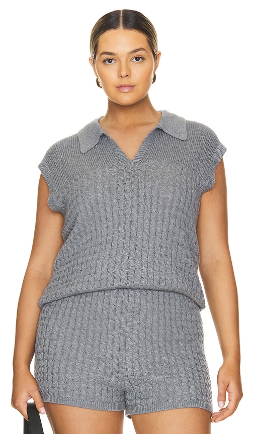 Shop L'academie By Marianna Eliana Vest In Grey