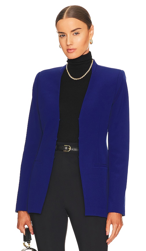 L'Academie Kiara Blazer in Worker Blue