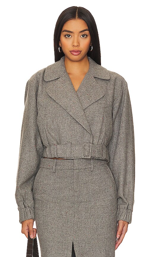 L'Academie Kit Tweed Moto in Grey Tweed