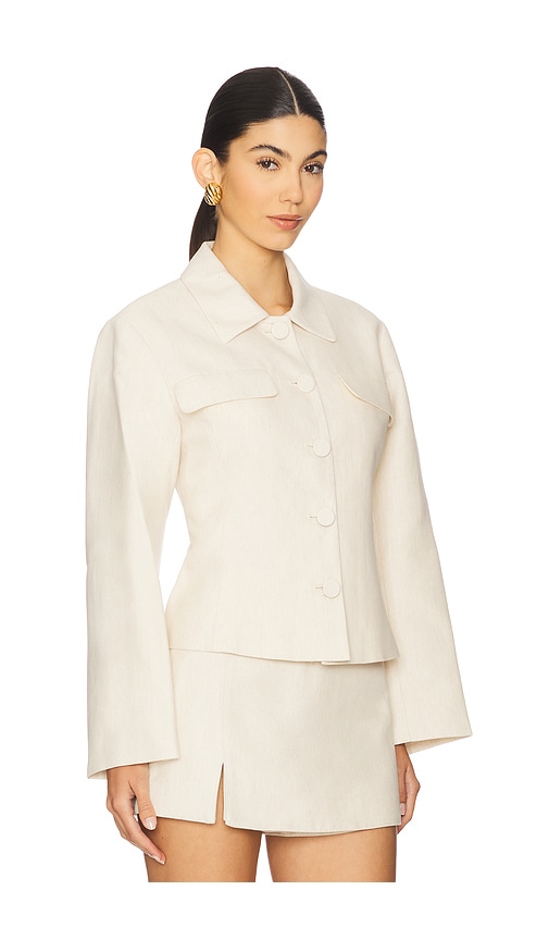 L'academie By Marianna Ami Jacket In White