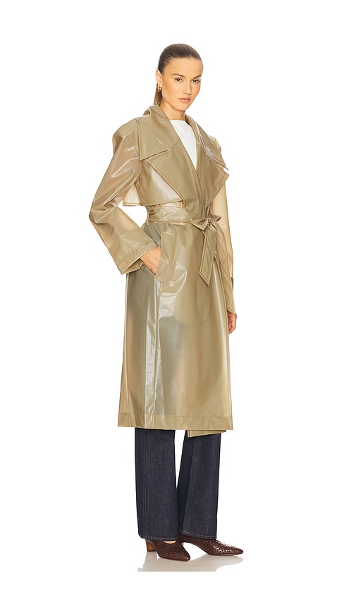 L'academie By Marianna Layne Trench Coat In Brown