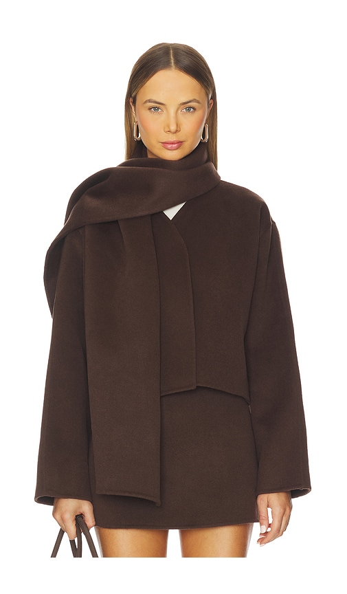 L'academie By Marianna Milly Wool Jacket In Brown