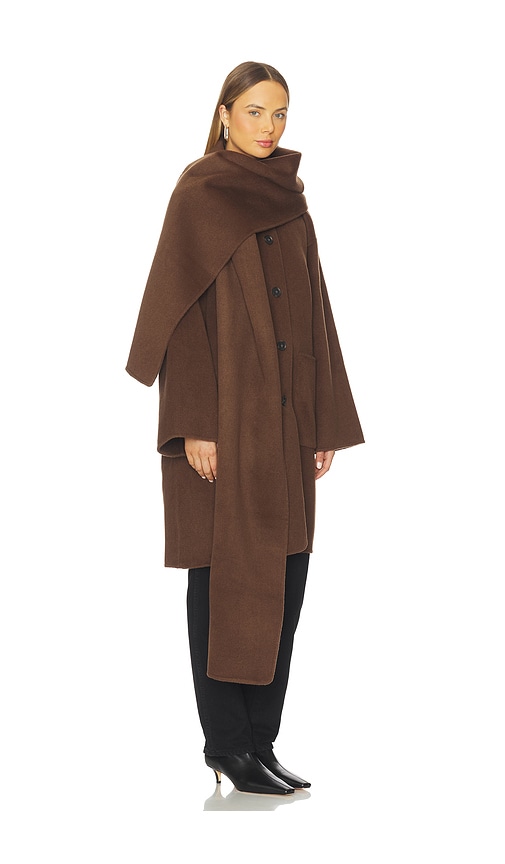 L'academie By Marianna Melba Wool Coat In Brown