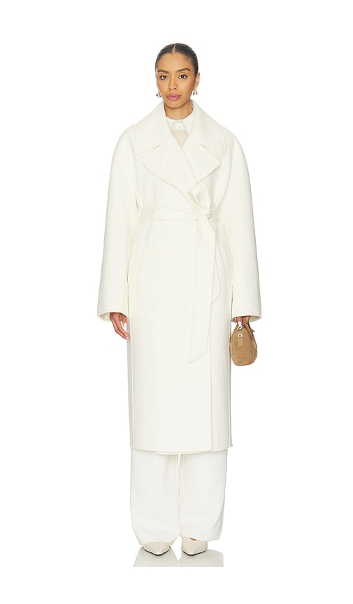 L'Academie By Marianna Kye Wool Coat in Ivory | REVOLVE