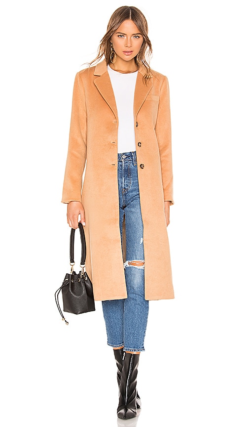 L'Academie The Tyler Coat in Camel | REVOLVE