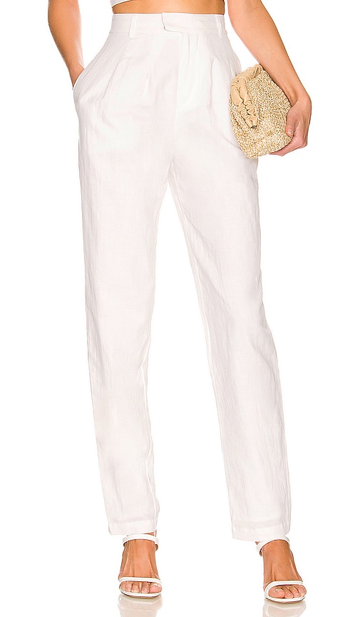 L'academie The Alaina Pant In White