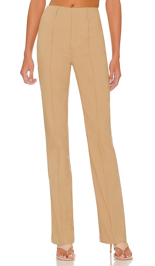 L'Academie Acton Pant in Khaki