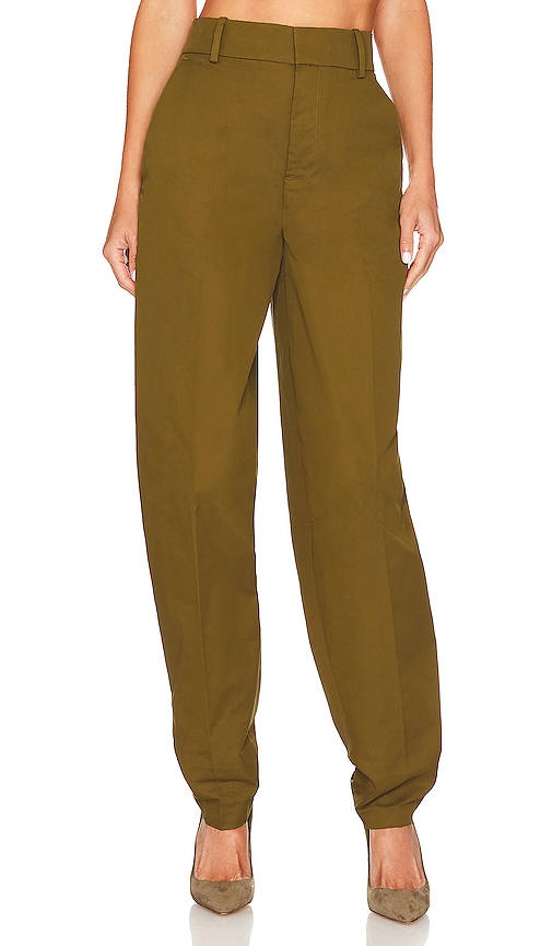 L'academie Rey Trouser In Olive Green