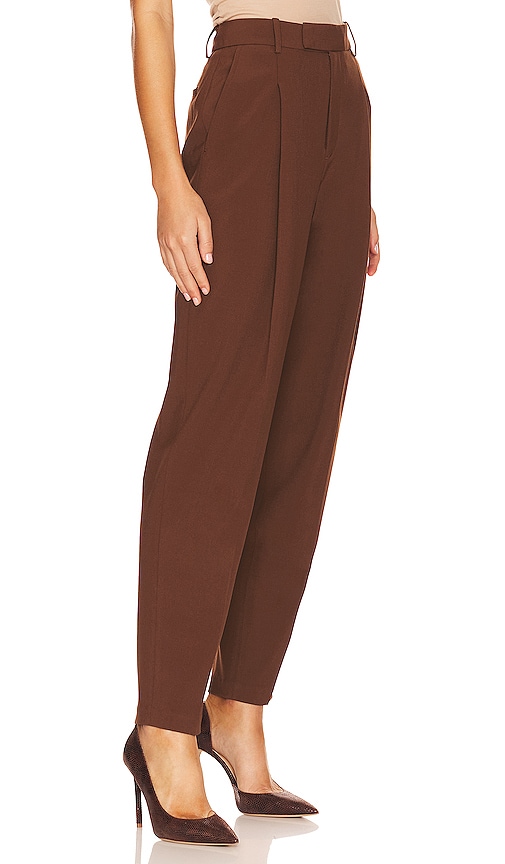 Shop L'academie Prudence Trouser In Brown