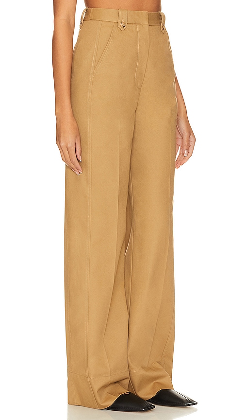 Shop L'academie Maya Trouser In Tan