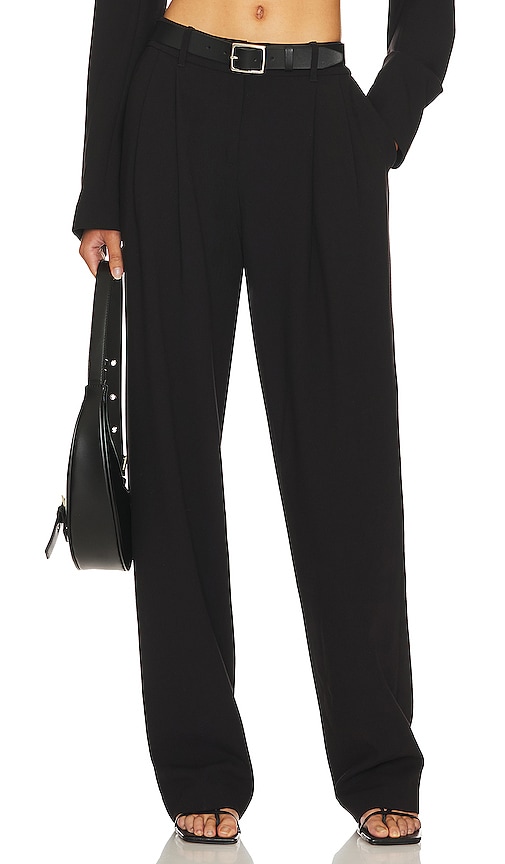 L'academie The Slouchy Trouser In Black
