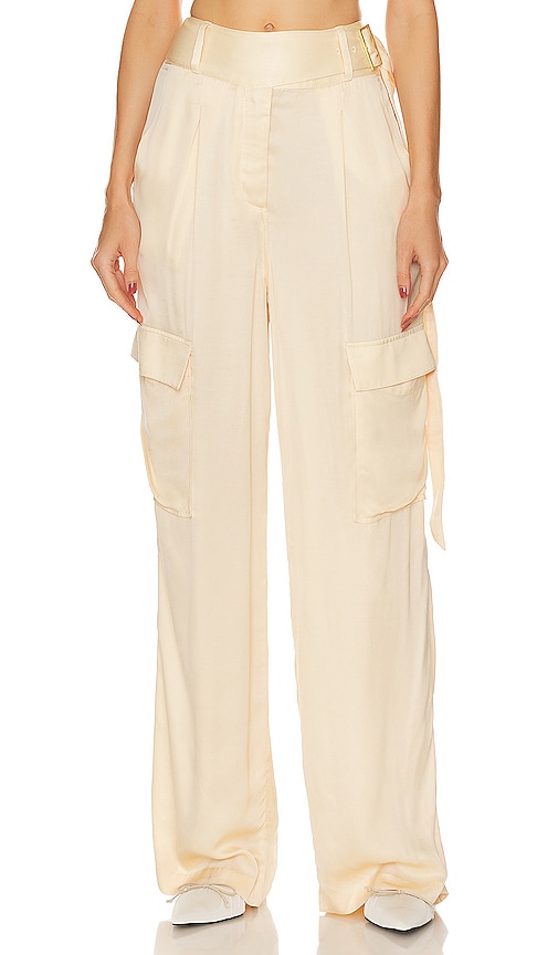 L'academie Mel Belted Pant In Nude