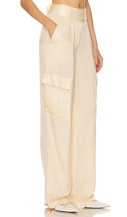 Shop L'academie Mel Belted Pant In Nude