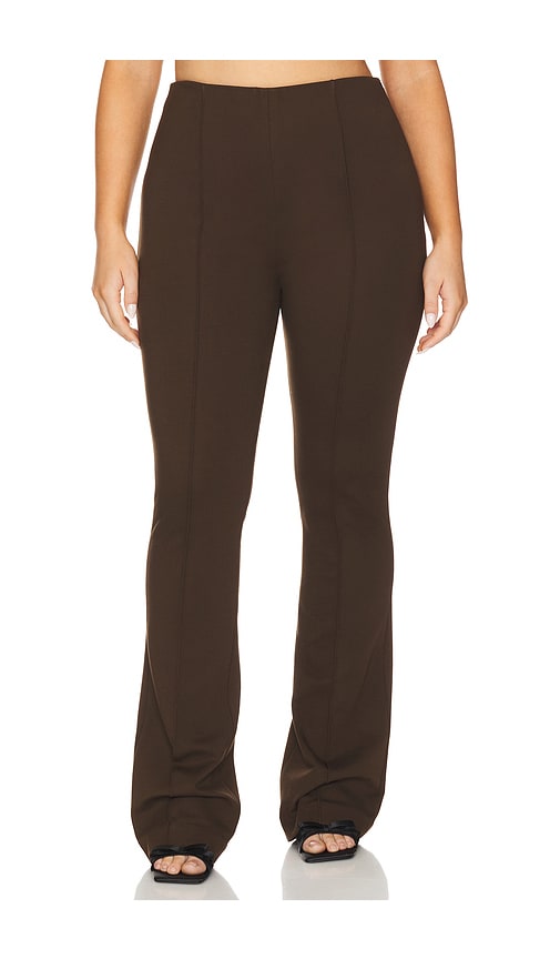 Shop L'academie By Marianna Benigna Trouser In Brown