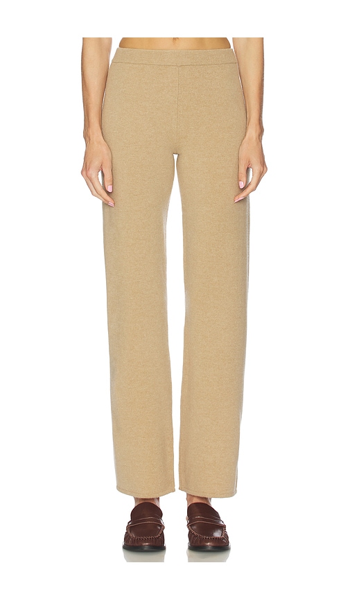 L'academie By Marianna Berke Knit Pant In Brown