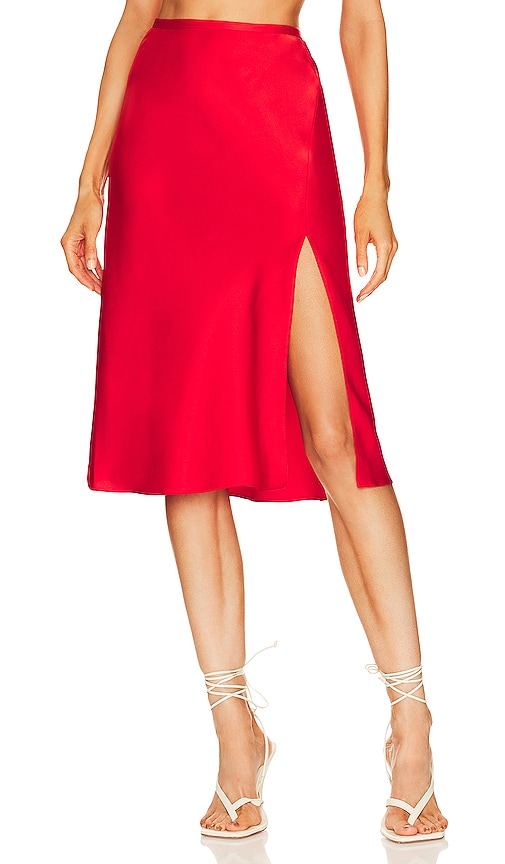 L'academie Connor Skirt In Bright Red