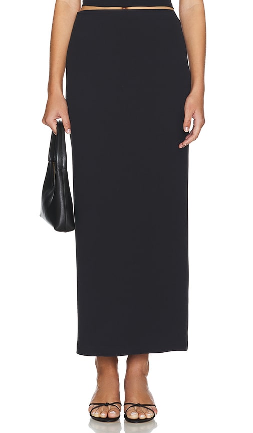 Shop L'academie By Marianna Evonne Midi Skirt In Black