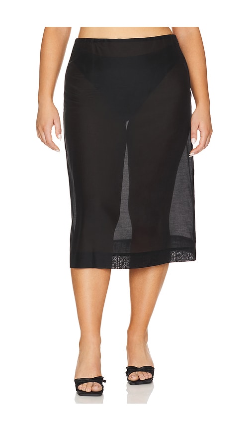 L'academie By Marianna Gabin Midi Skirt In Black