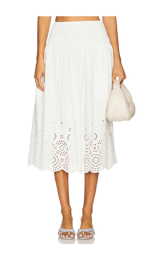 L'academie By Marianna Lya Midi Skirt In White