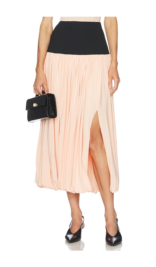 L'academie By Marianna Reba Midi Skirt In Orange