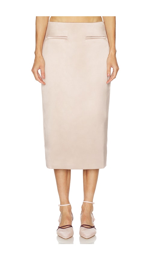 L'academie By Marianna Yuli Midi Skirt In Animal Print