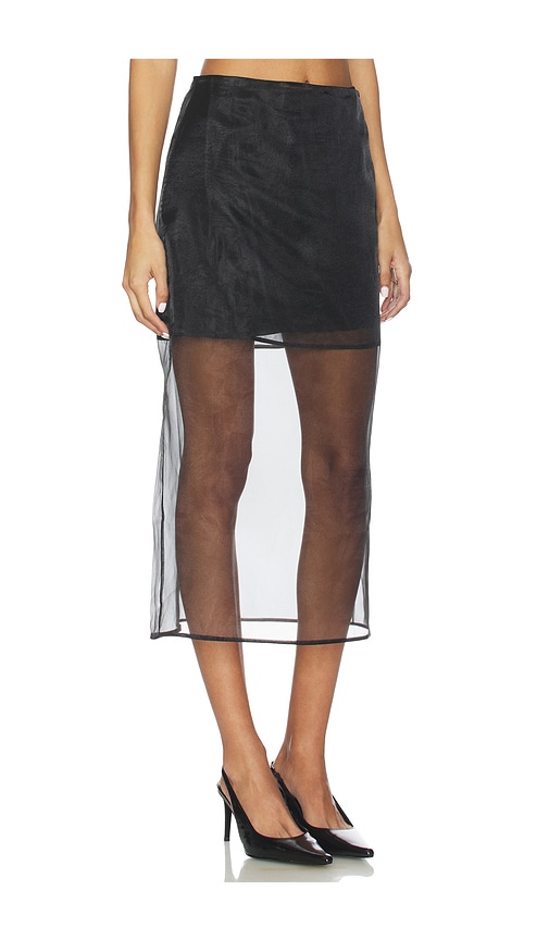 L'academie By Marianna Blaire Midi Skirt In Black