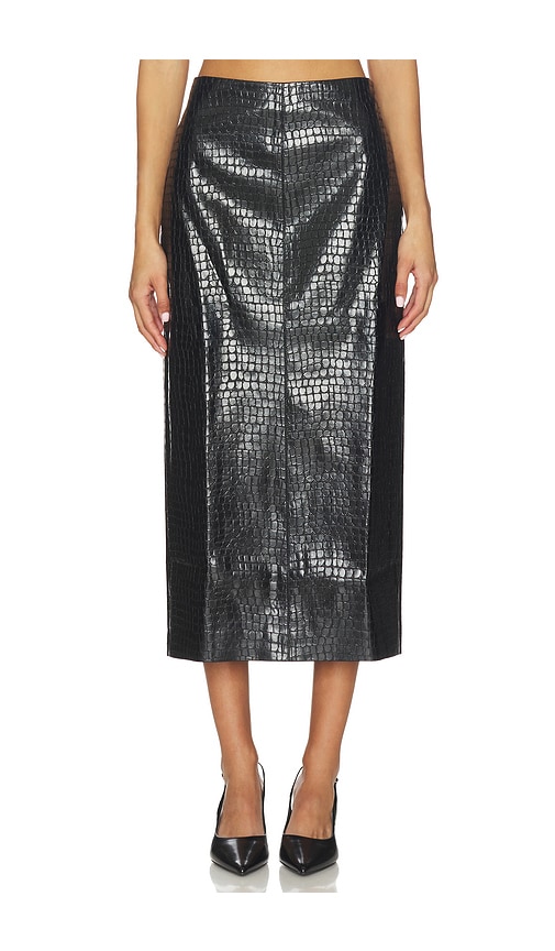 L'academie By Marianna Alisson Midi Skirt In Black