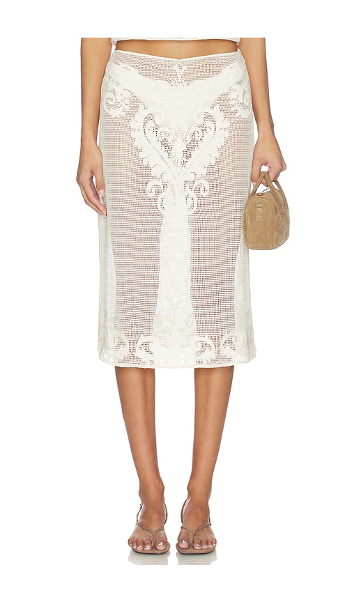 L'Academie Fallon Midi Skirt