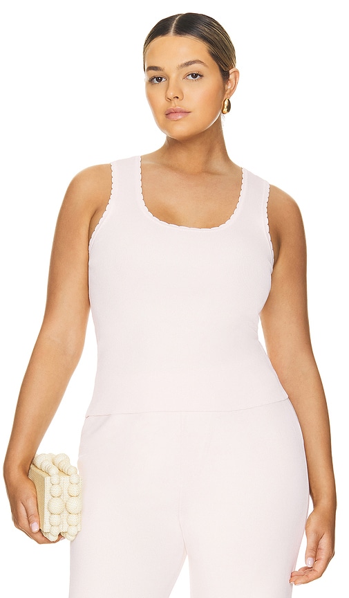 Shop L'academie By Marianna Lilian Tank Top In Ivory