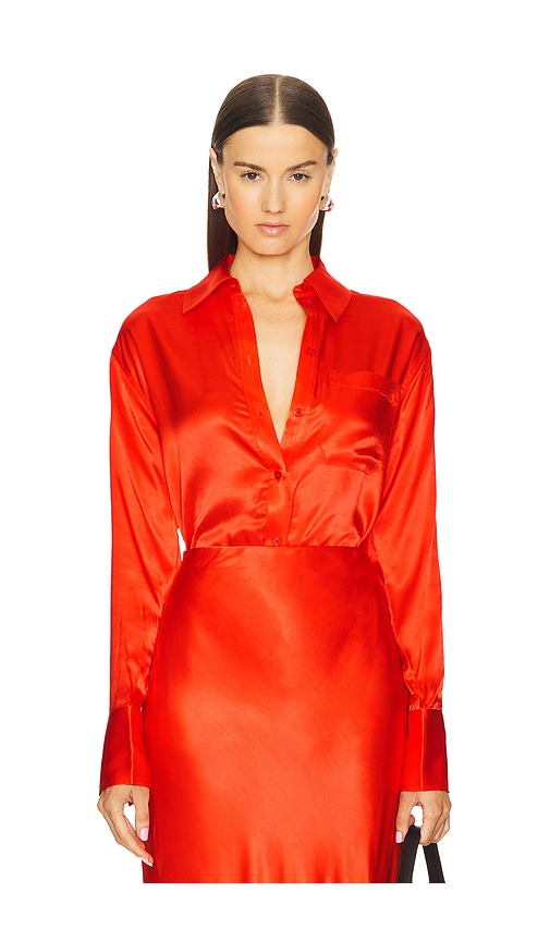 Shop L'academie By Marianna Lenae Shirt In Red