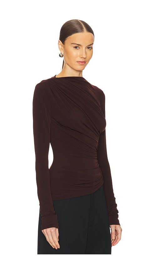 Shop L'academie By Marianna Tullah Top In Chocolate