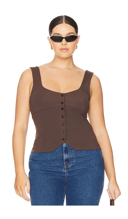 Shop L'academie By Marianna Evonne Top In Chocolate