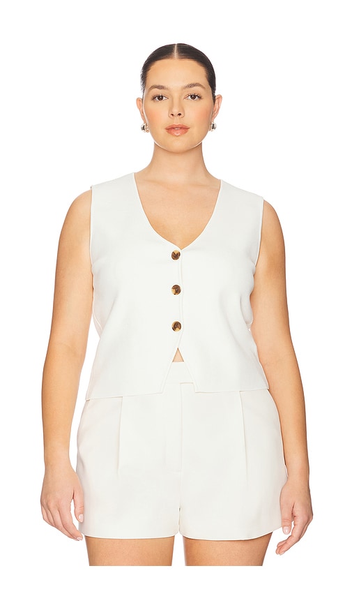 L'academie By Marianna Donellen Knit Vest In White