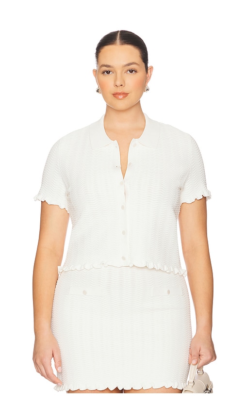 L'academie By Marianna Salisa Scallop Cardigan