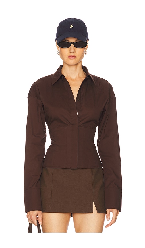 L'academie By Marianna Elsie Shirt In Brown