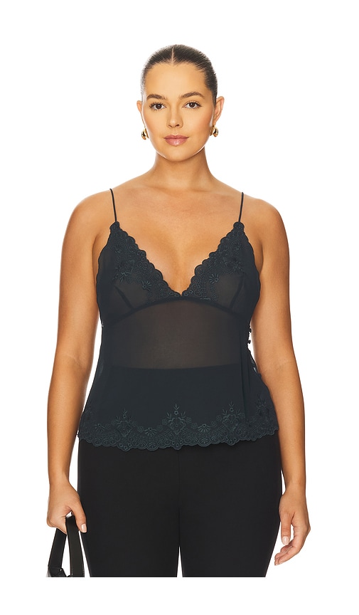 L'academie By Marianna Aileen Embroidered Top In Gray