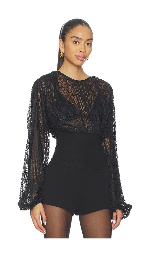 L'academie By Marianna Abri Top In Black
