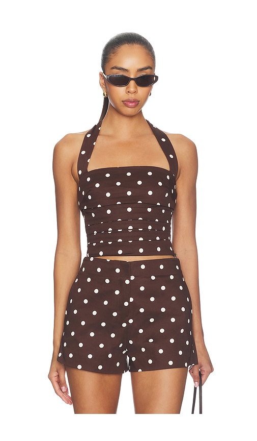 LAcademie Polina Top en Brown Taille XXS Also en XS S L XL 184 €
